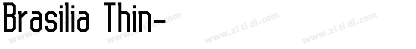 Brasilia Thin字体转换